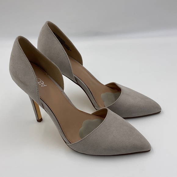 Abound Faux Suede Almond Toe 4 Inch Heels in Taupe Grey Women’s Size 8M - Picture 3 of 16